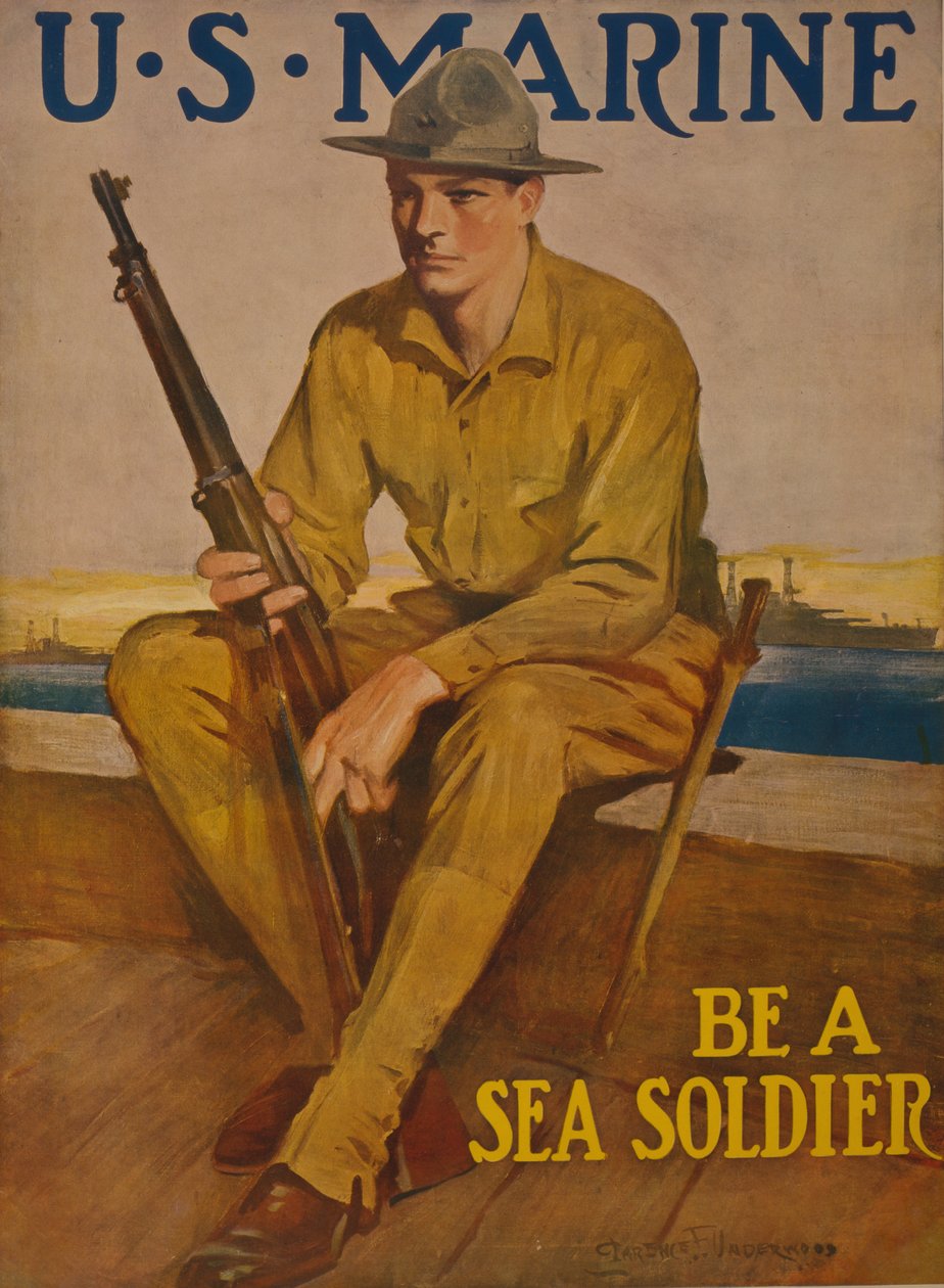 US Marine - Ole merisotilas, 1917 tekijältä Clarence F. Underwood