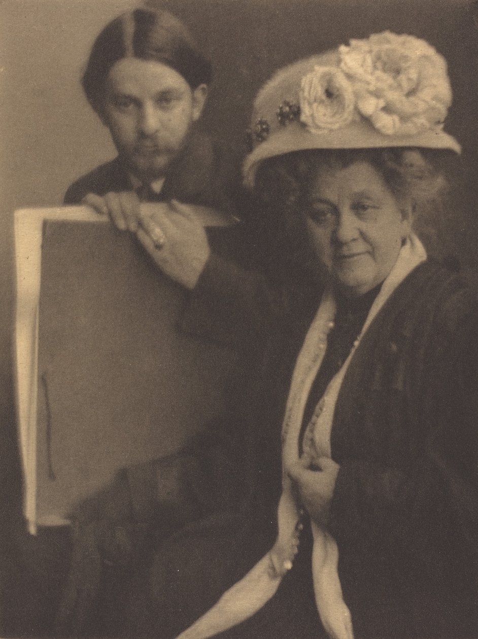Alvin Langdon Coburn ja hänen äitinsä, n. 1909. tekijältä Clarence H White