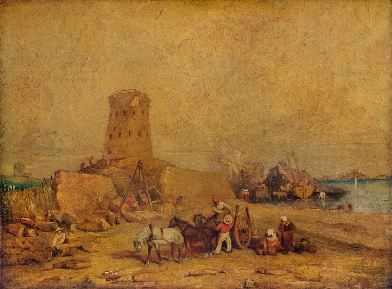 Rannikkokohtaus, 1800-luku, 1924 tekijältä Clarkson Stanfield