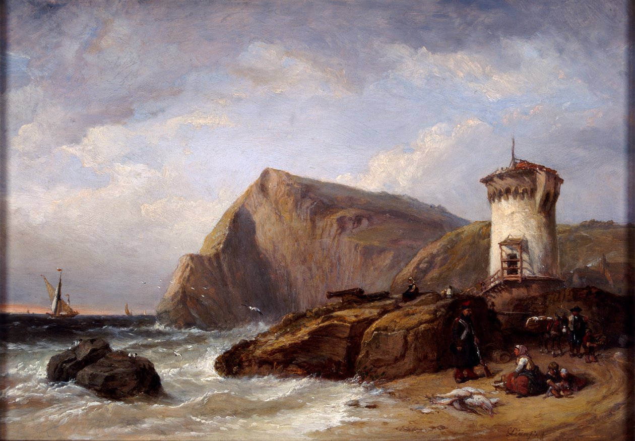 Terracina Tower, 1854 tekijältä Clarkson Stanfield