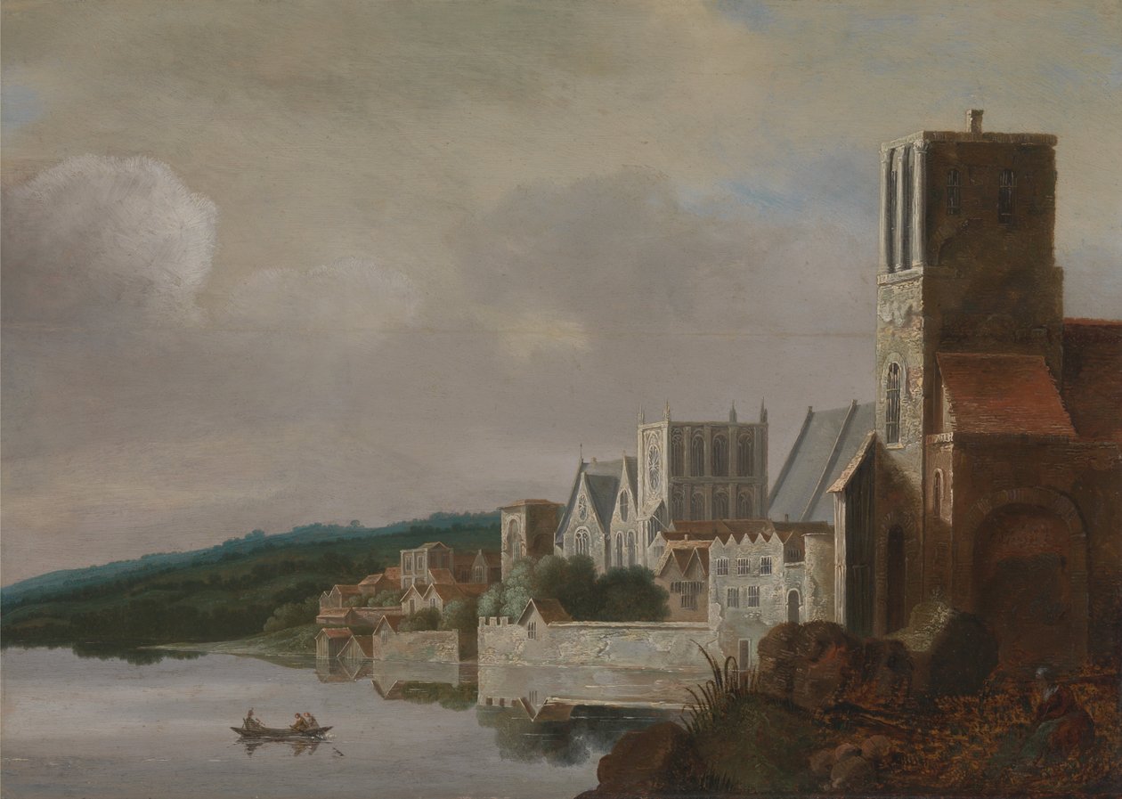 Thames Westminsterissä tekijältä Claude de Jongh