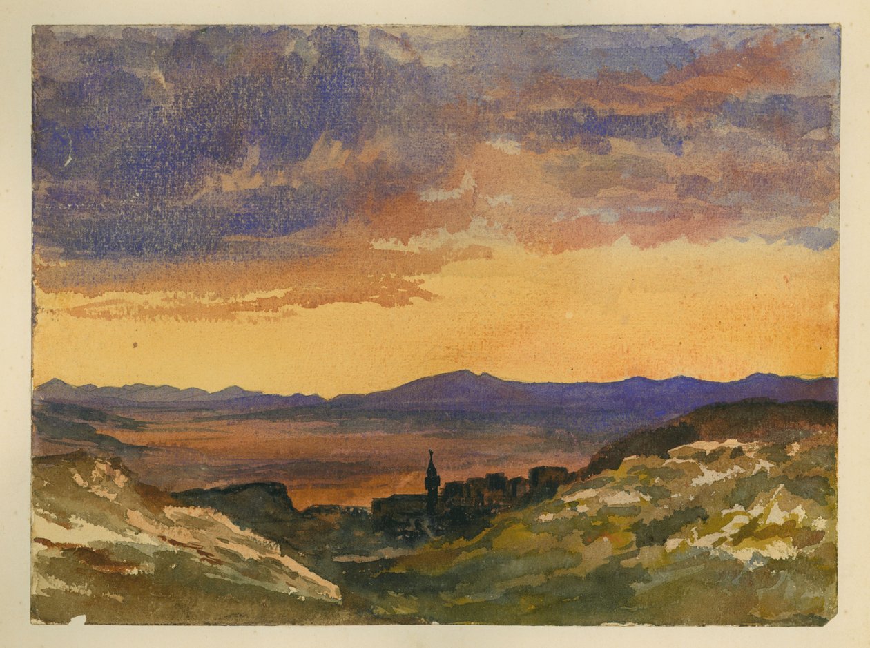 Jezreel Valley (wc ja kynä paperille) tekijältä Claude Conder