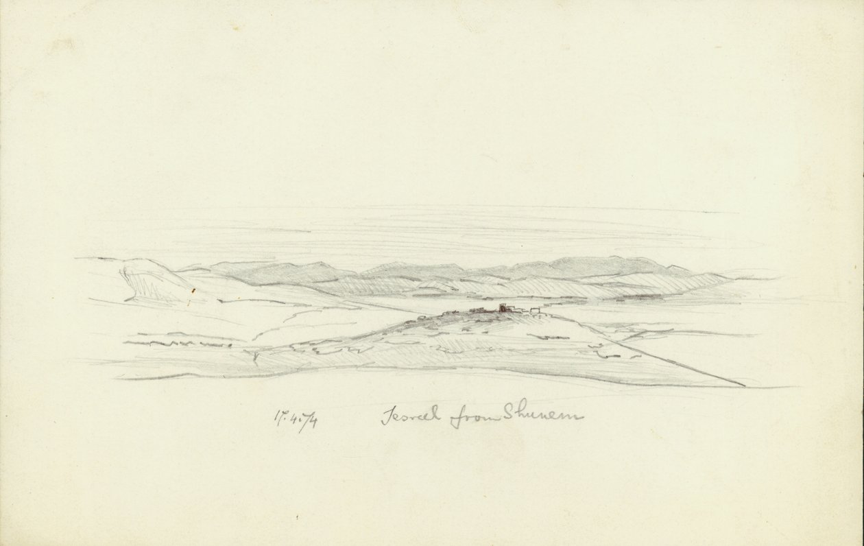 Jisreel Shunemista, 1874 tekijältä Claude Conder