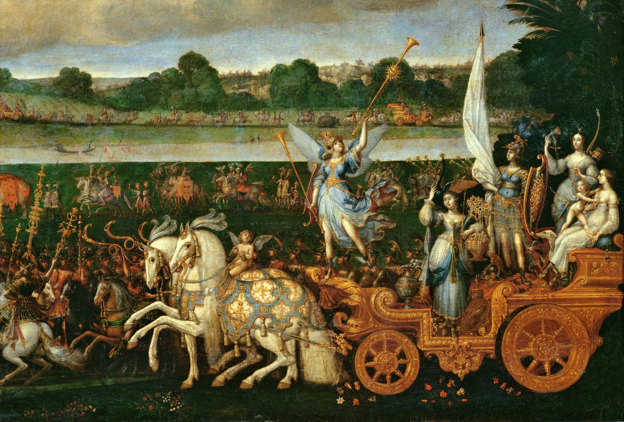 Maa, oikean puolen yksityiskohta, noin 1640-41. tekijältä Claude Deruet