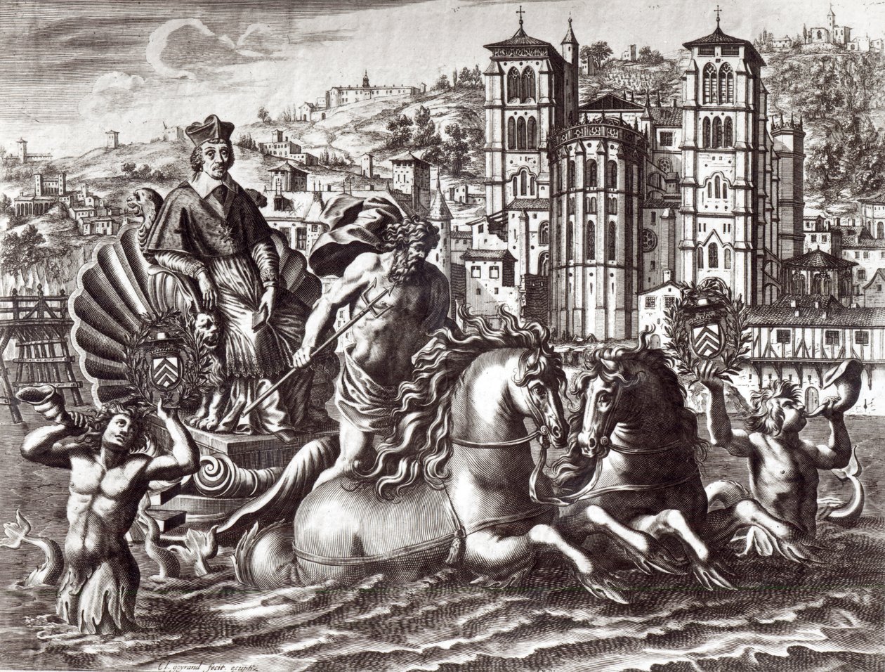 Allegoria juhlii kardinaali de Richelieun (1585-1642) nimittämistä merenkulku- ja kauppapäälliköksi lokakuussa 1626 tekijältä Claude Goyrand