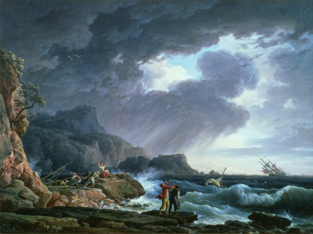 Merimyrsky, 1752 tekijältä Claude Joseph Vernet