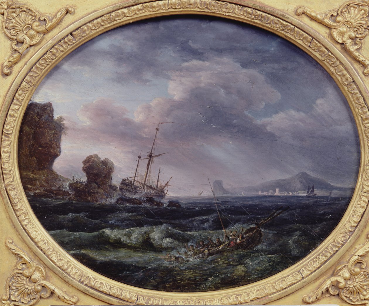 Haaksirikko (öljy puulle) tekijältä Claude Joseph Vernet