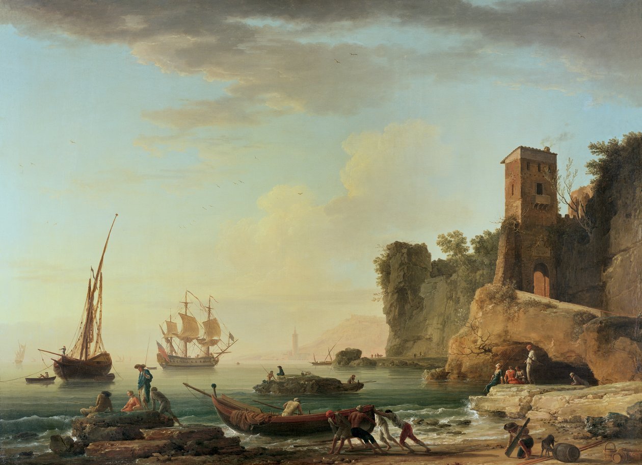Genovan satama tekijältä Claude Joseph Vernet