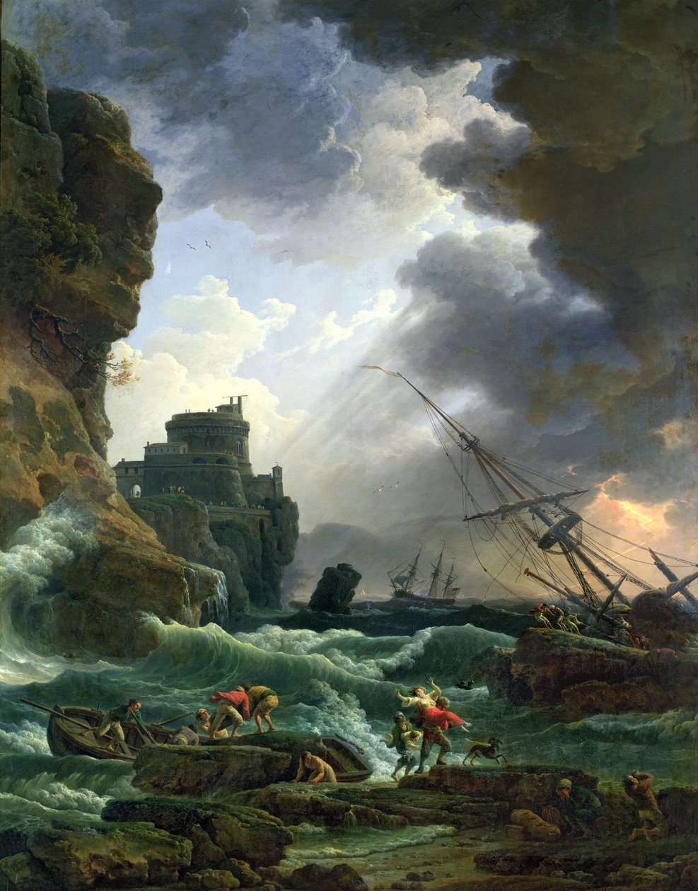 Myrsky, 1777 tekijältä Claude Joseph Vernet