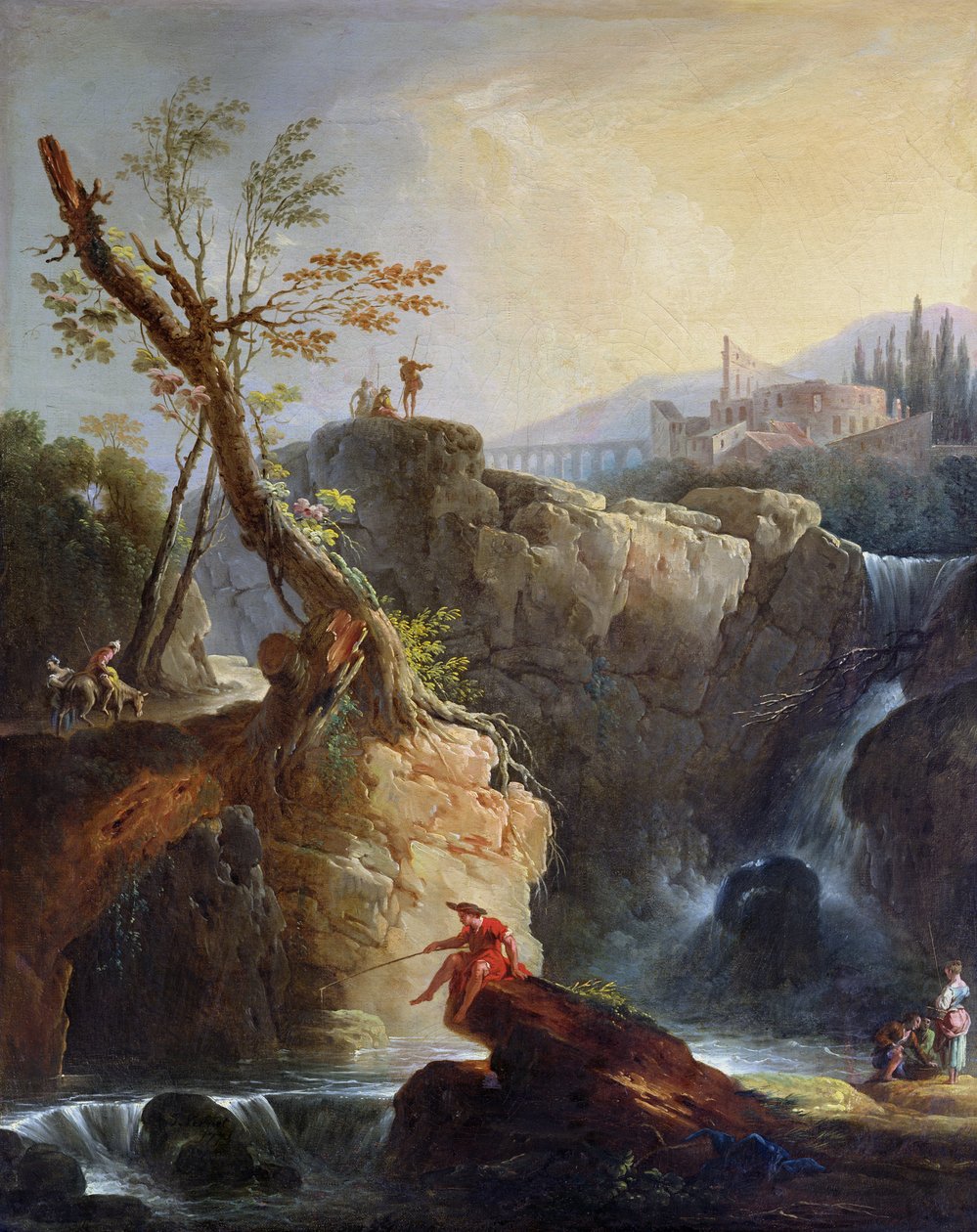 Vesiputous, 1773 tekijältä Claude Joseph Vernet
