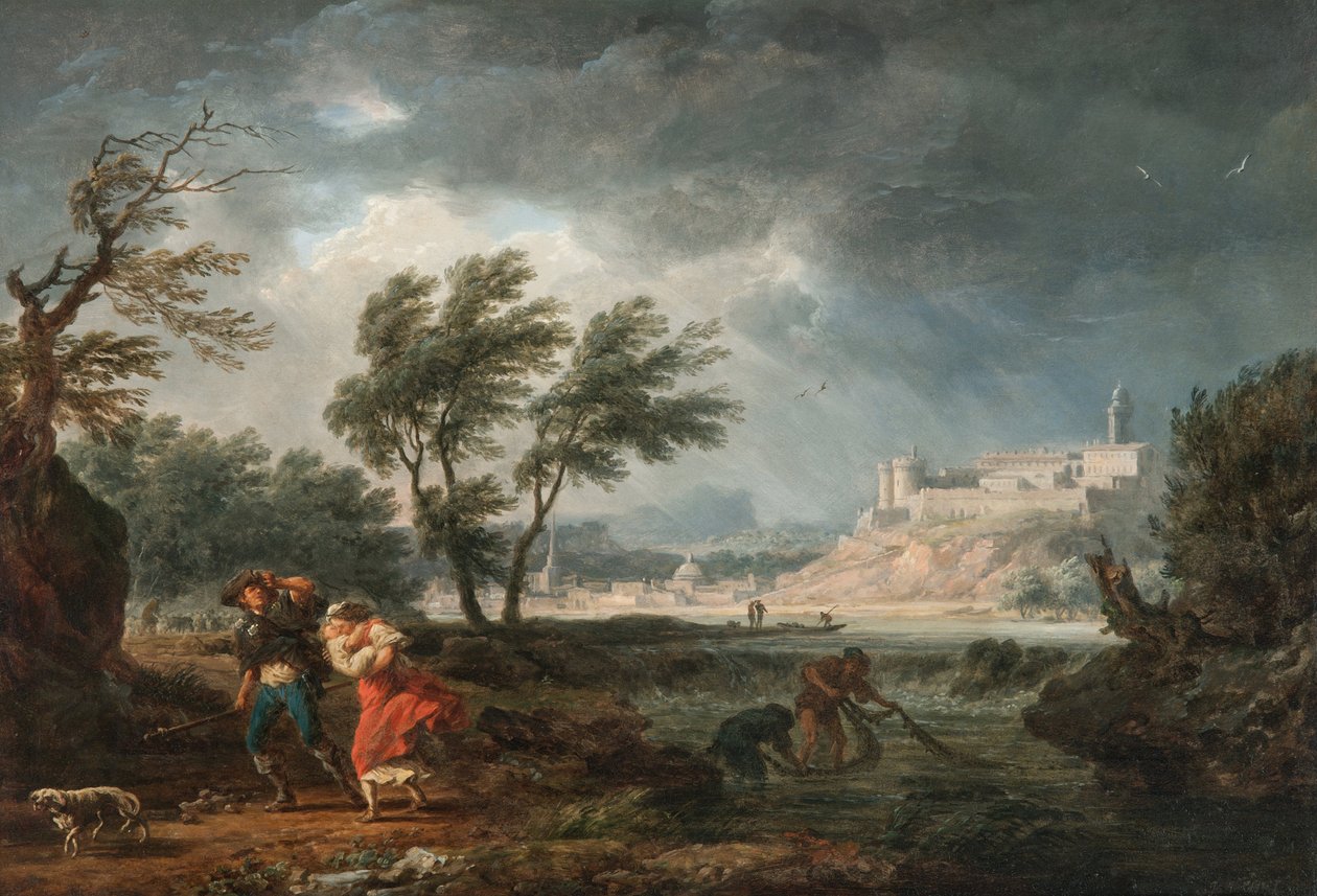 Neljä kertaa päivässä- keskipäivä tekijältä Claude Joseph Vernet