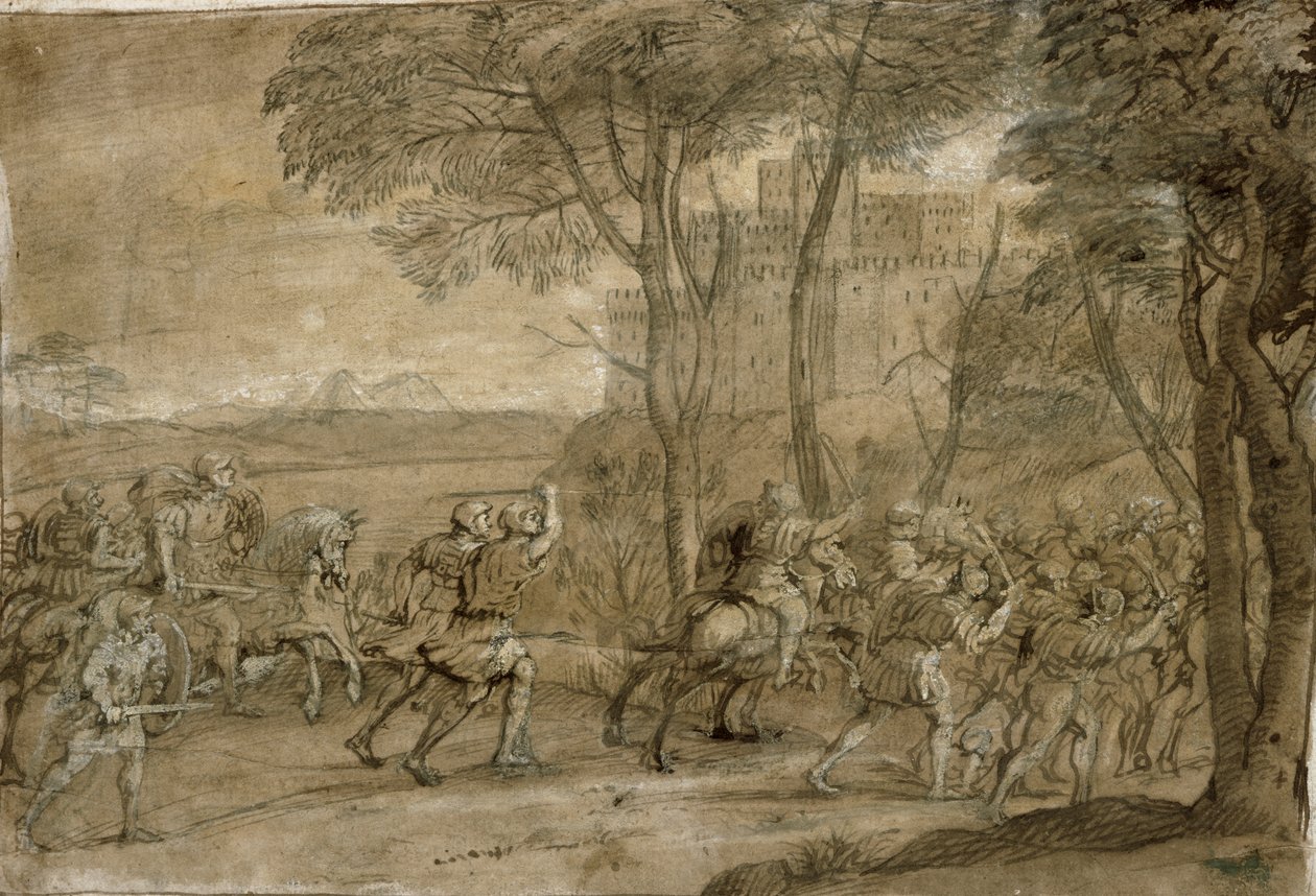Hyökkäys linnoitusta vastaan tekijältä Claude Lorrain