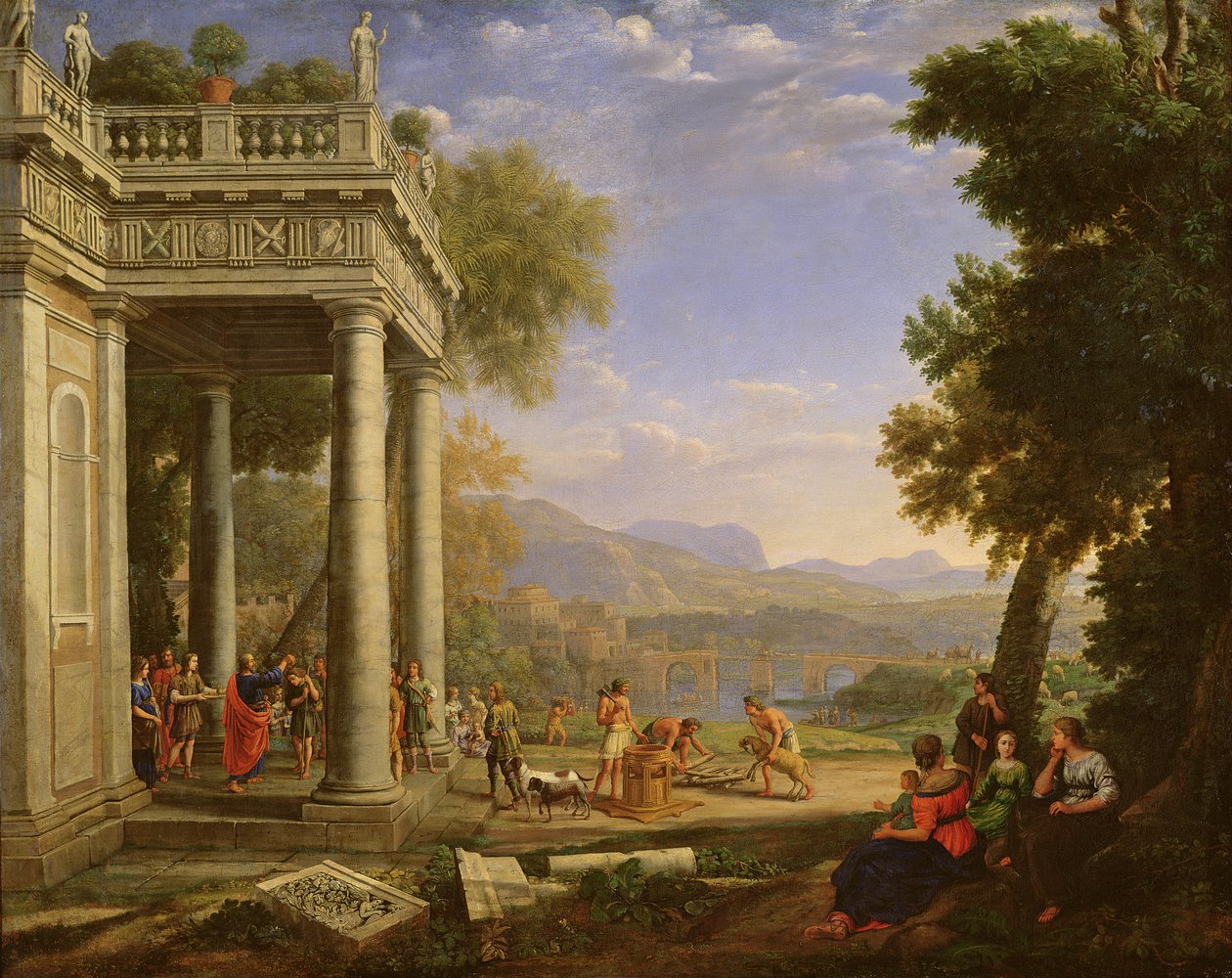 Samuel vihkii Daavidin kuninkaaksi tekijältä Claude Lorrain