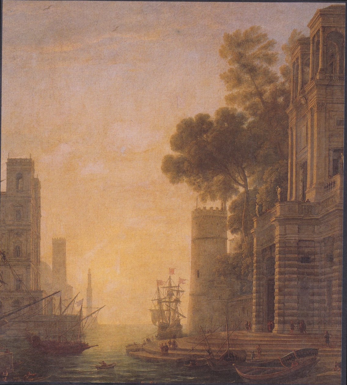 Lähtö St. Paula Ostiassa tekijältä Claude Lorrain