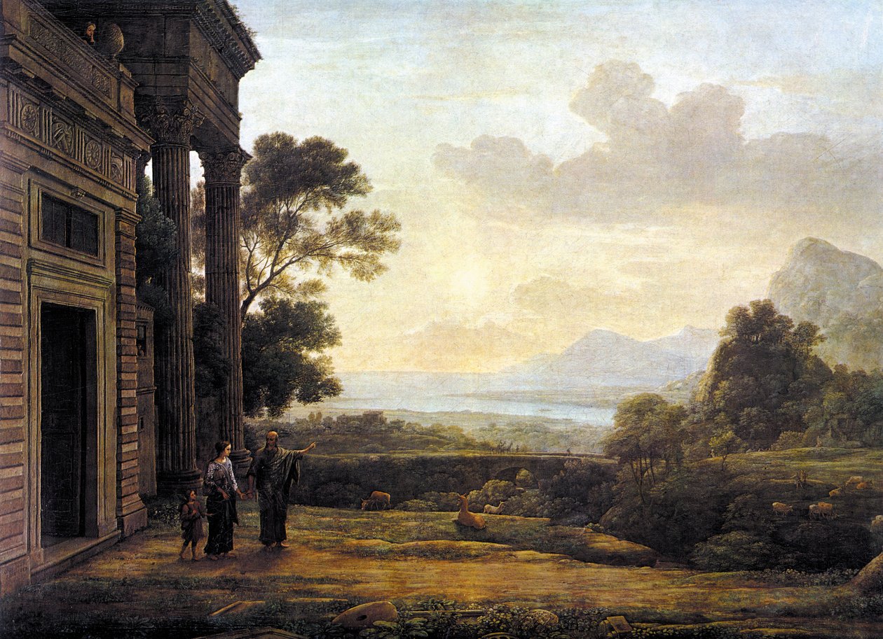Die Verstoßung der Hagar tekijältä Claude Lorrain
