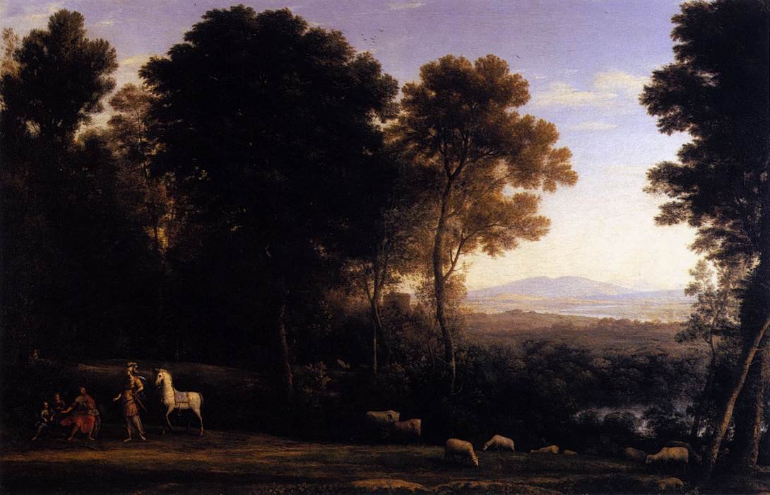 Erminia ja paimenet tekijältä Claude Lorrain