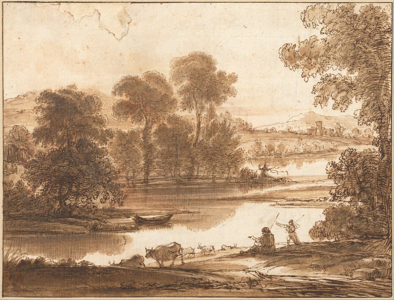 Tulva ja kastelupiste tekijältä Claude Lorrain