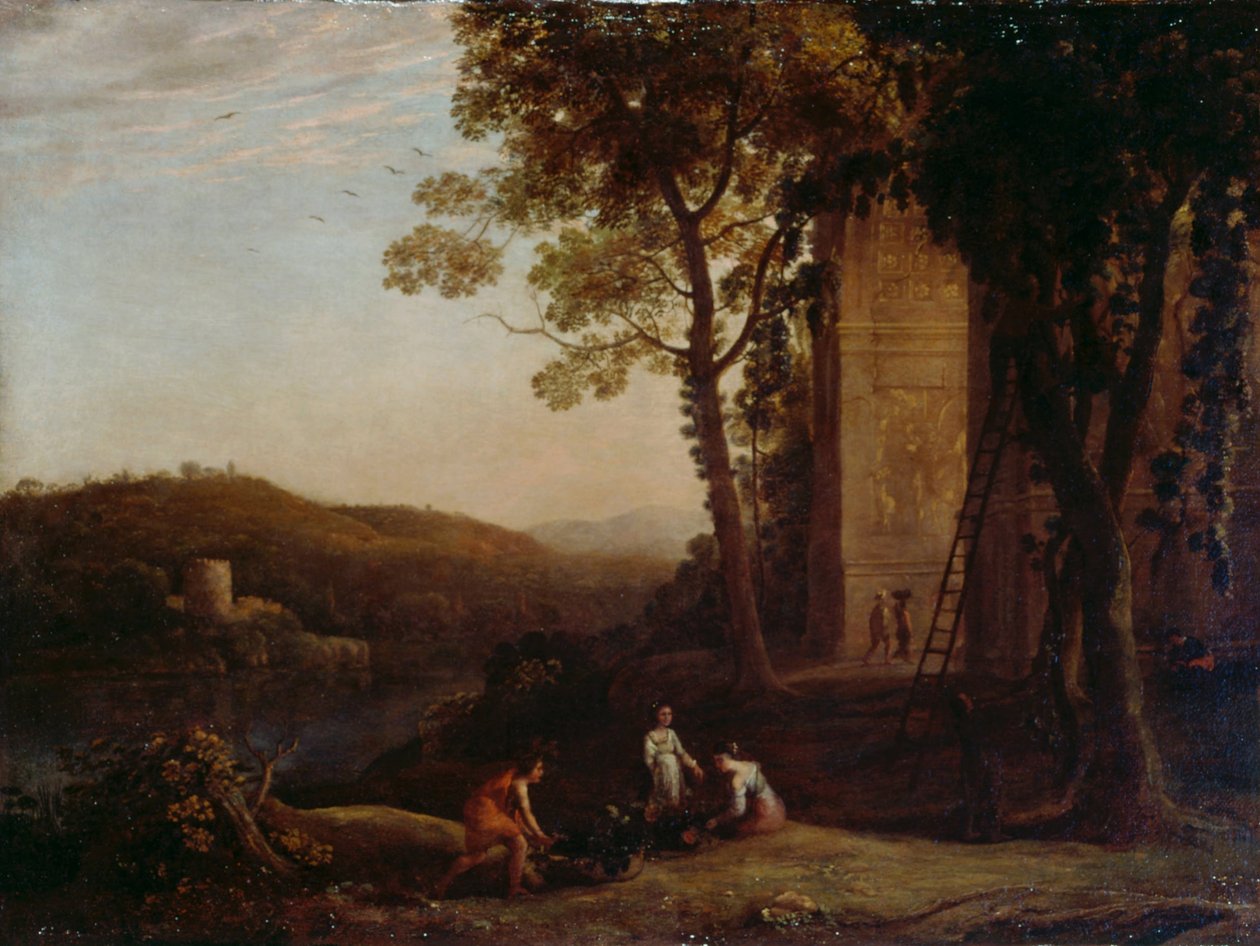 Rypäleiden kerääminen tekijältä Claude Lorrain