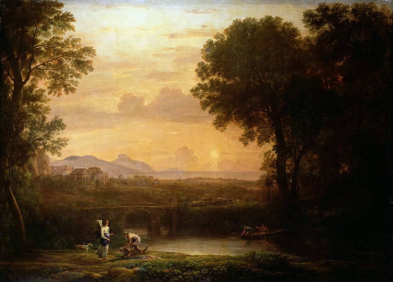 Maisema hämärässä tekijältä Claude Lorrain