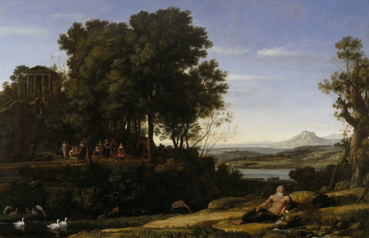 Maisema Apollon ja musien kanssa tekijältä Claude Lorrain