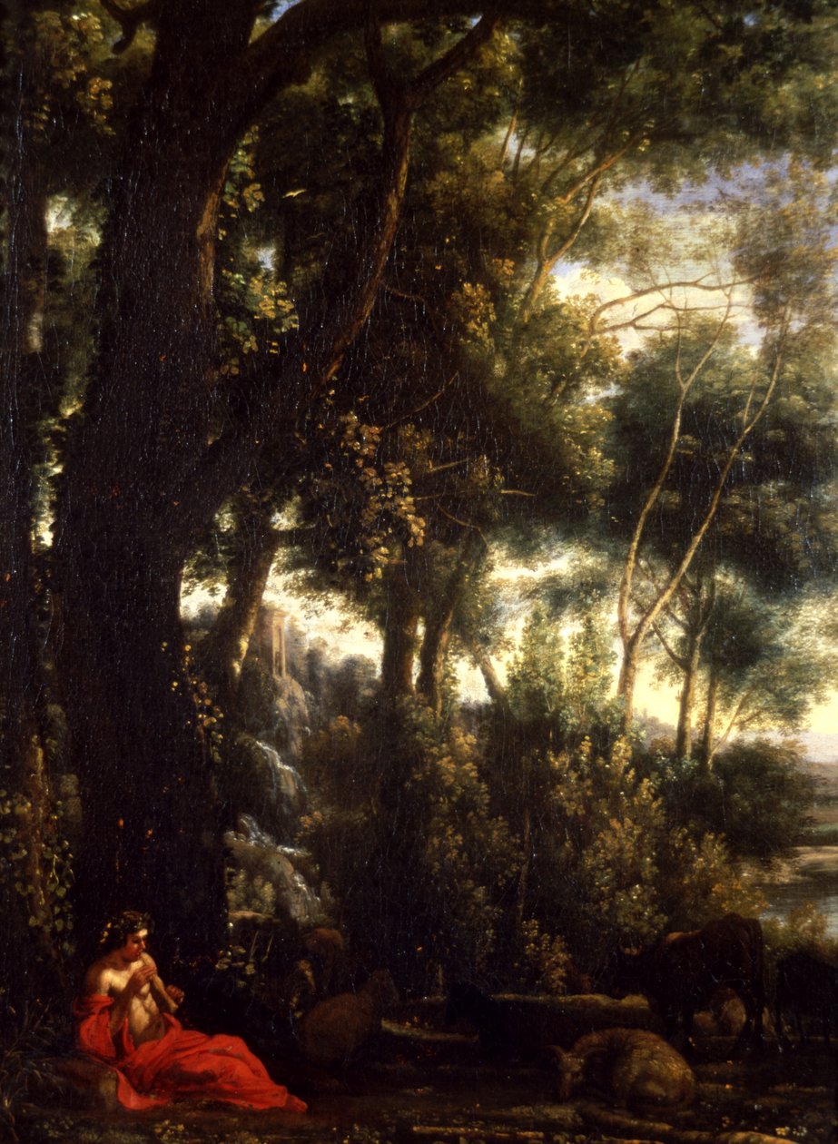 Maisema paimenen kanssa tekijältä Claude Lorrain