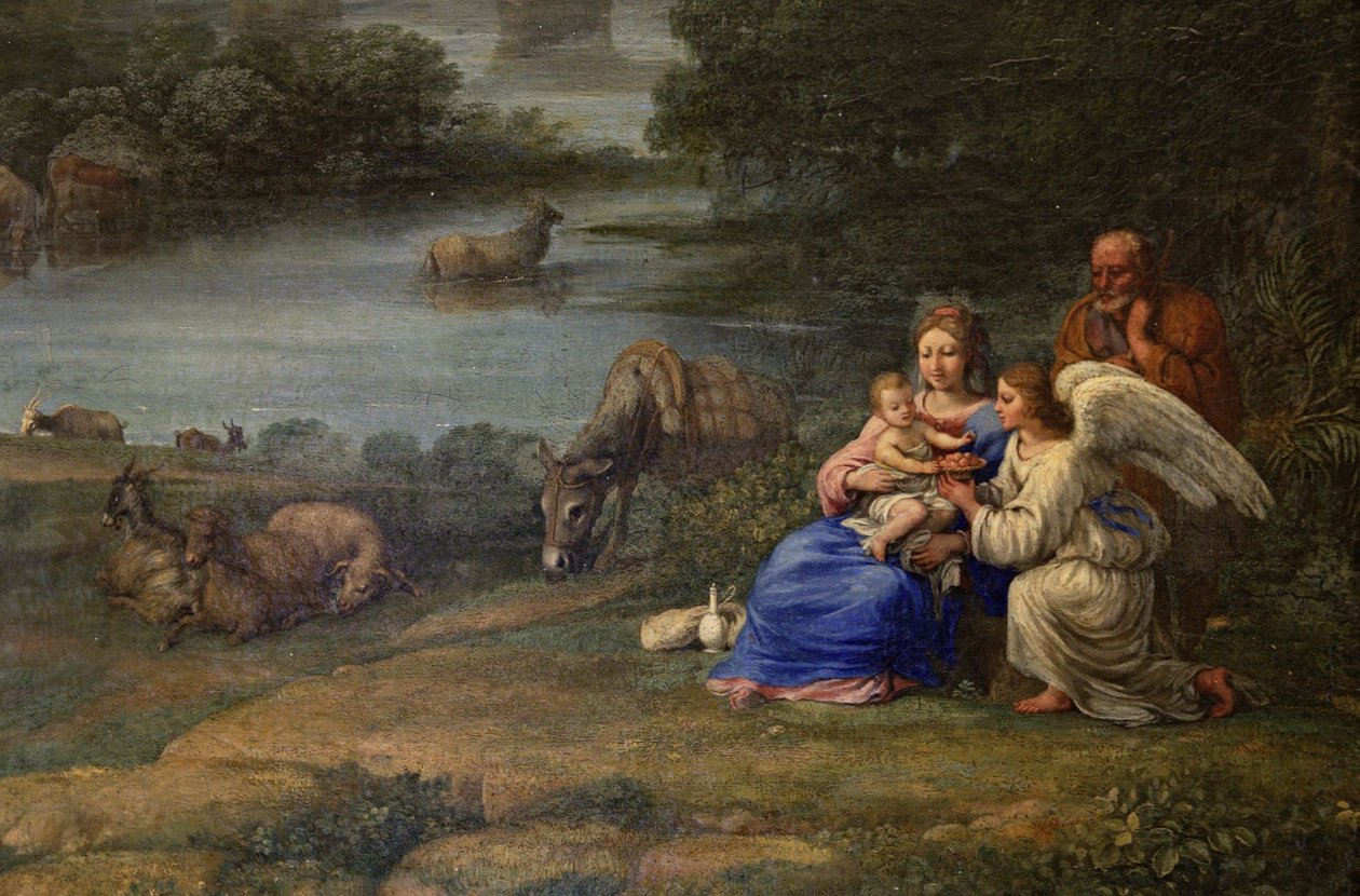 Maisema muiden kanssa Egyptin lennolla tekijältä Claude Lorrain