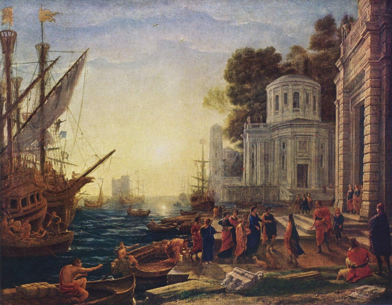 Landung der Kleopatra paikassa Tarsos tekijältä Claude Lorrain