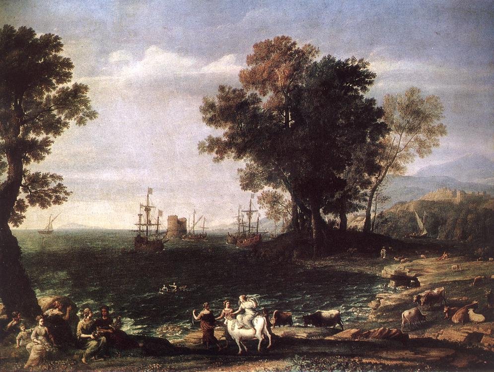Europan raiskaus tekijältä Claude Lorrain