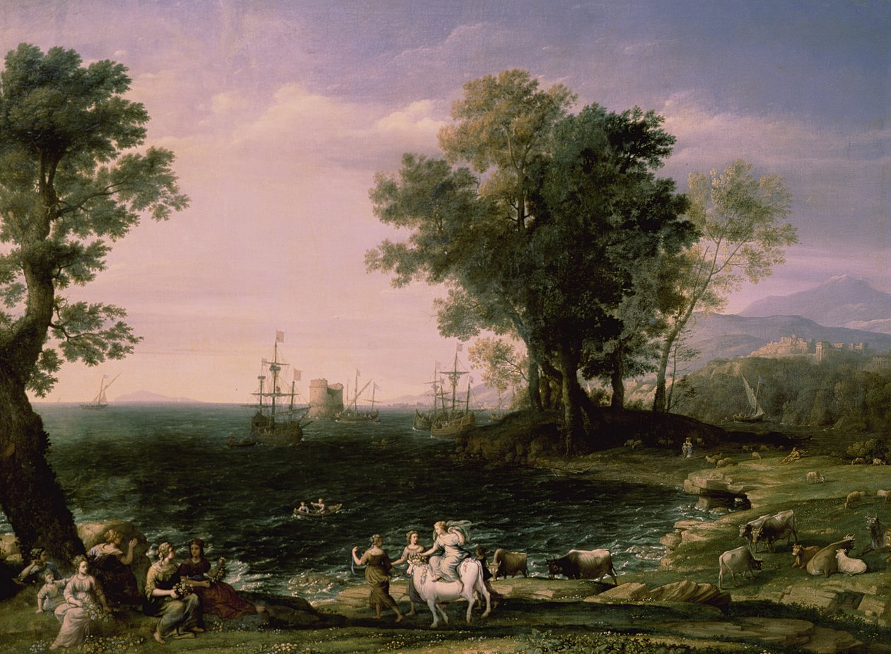 Europan raiskaus, 1655 tekijältä Claude Lorrain
