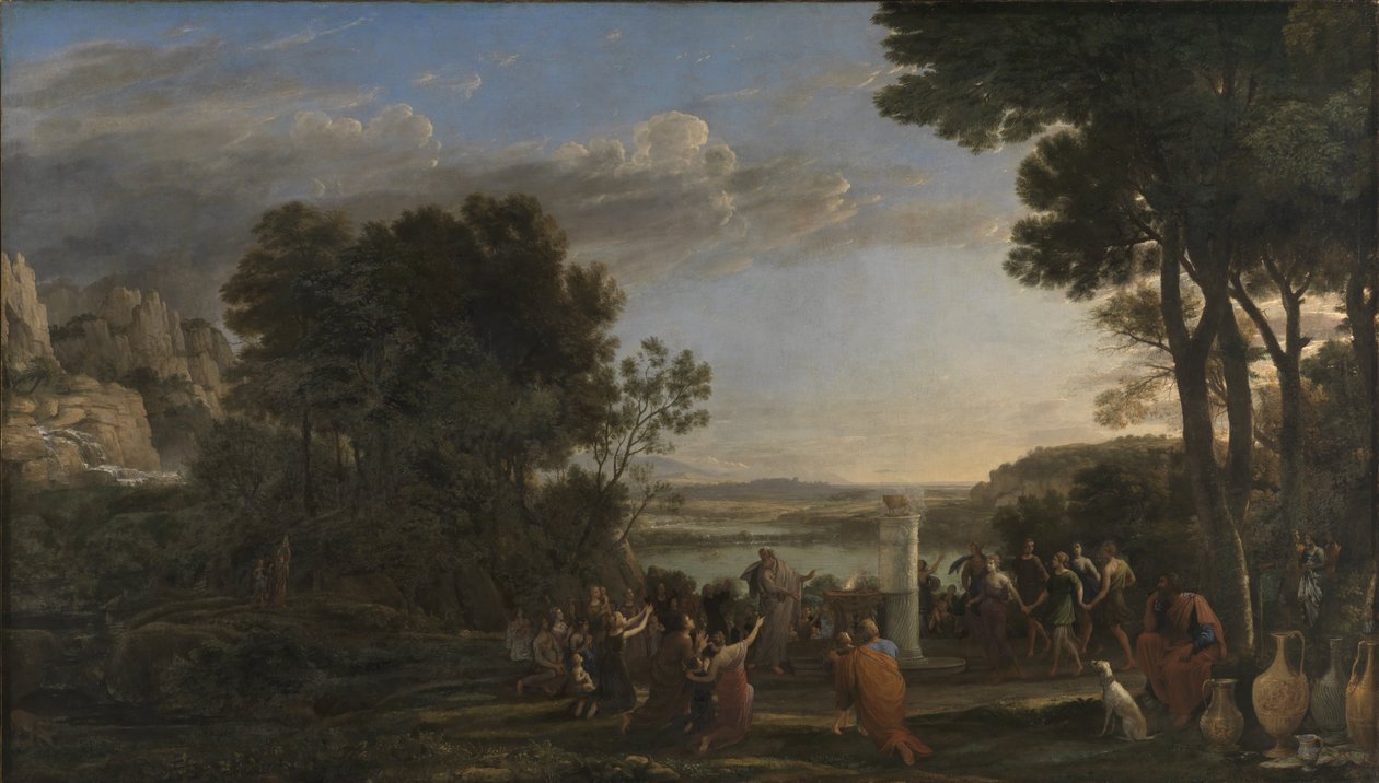 Kultaisen vasikan palvonta tekijältä Claude Lorrain