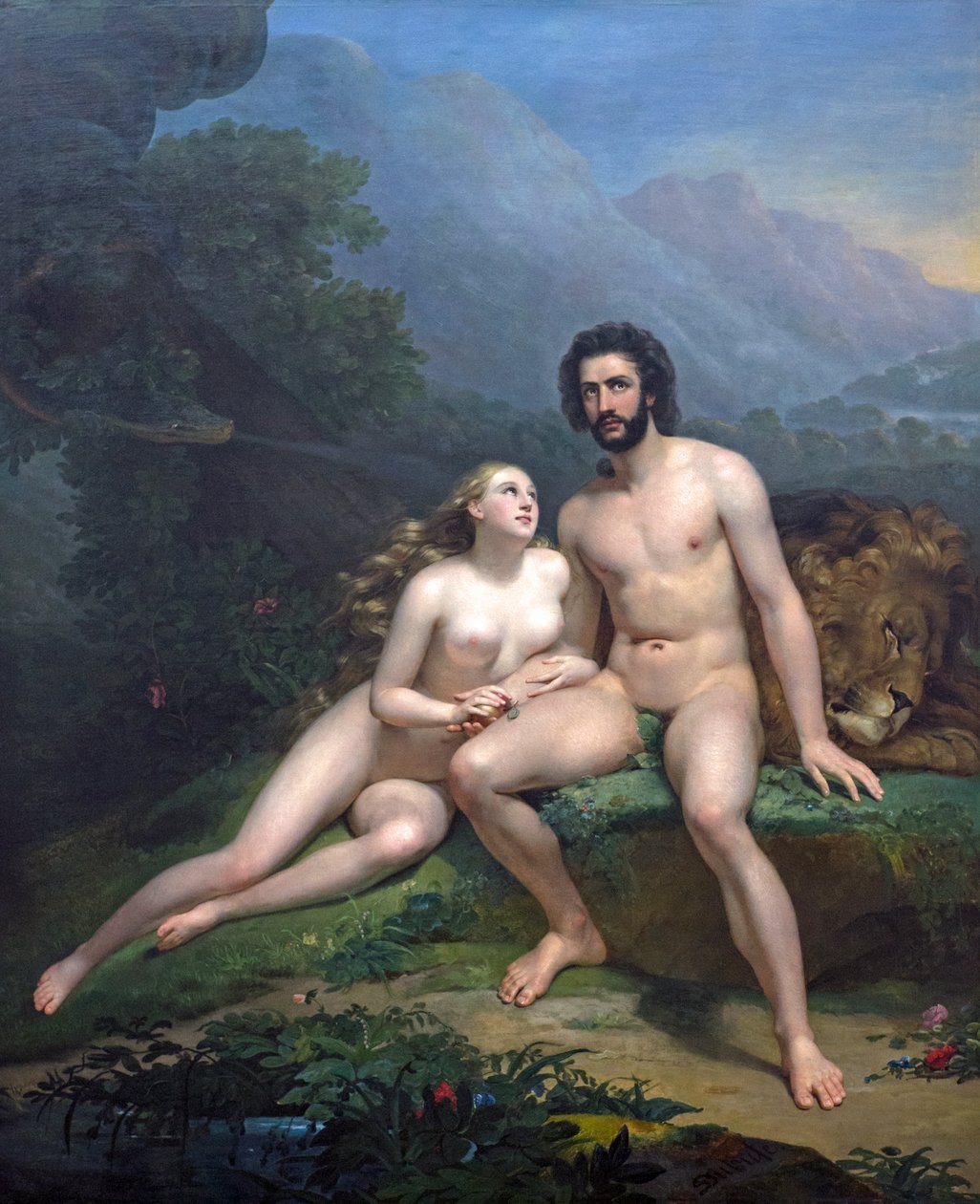 Adam ja Eeva tekijältä Claude Marie Dubufe