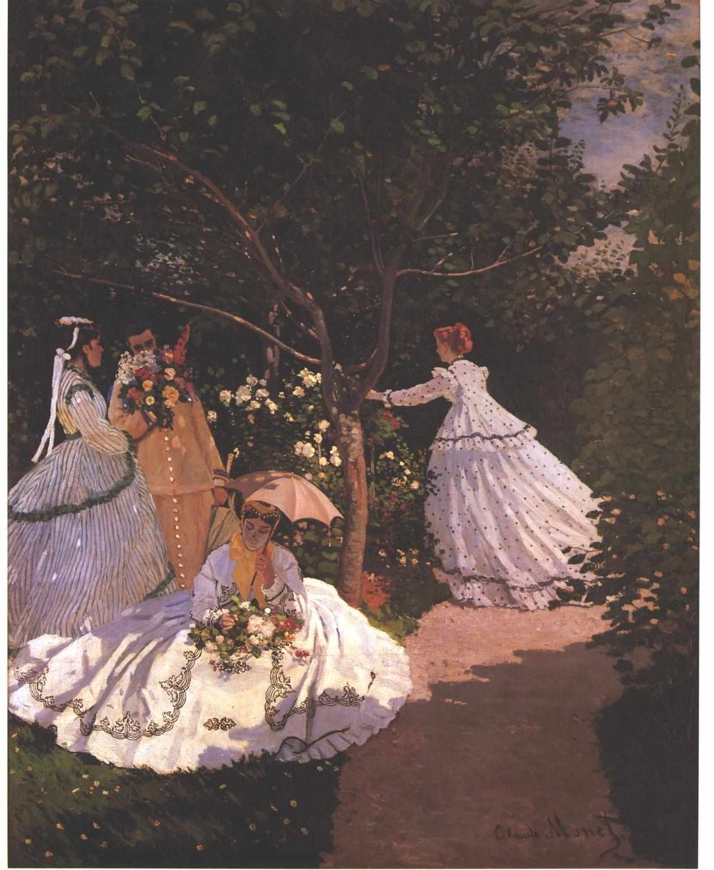  Femmes au jardinnEnglish: Englanti: Naiset puutarhassaEnglish: 1Frauen im Gartenn tekijältä Claude Monet