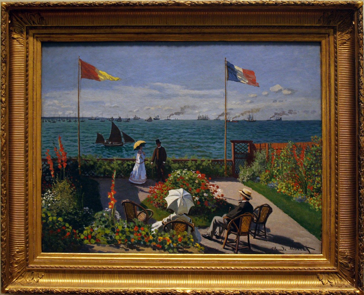 Puutarha Sainte-Adressenissa tekijältä Claude Monet