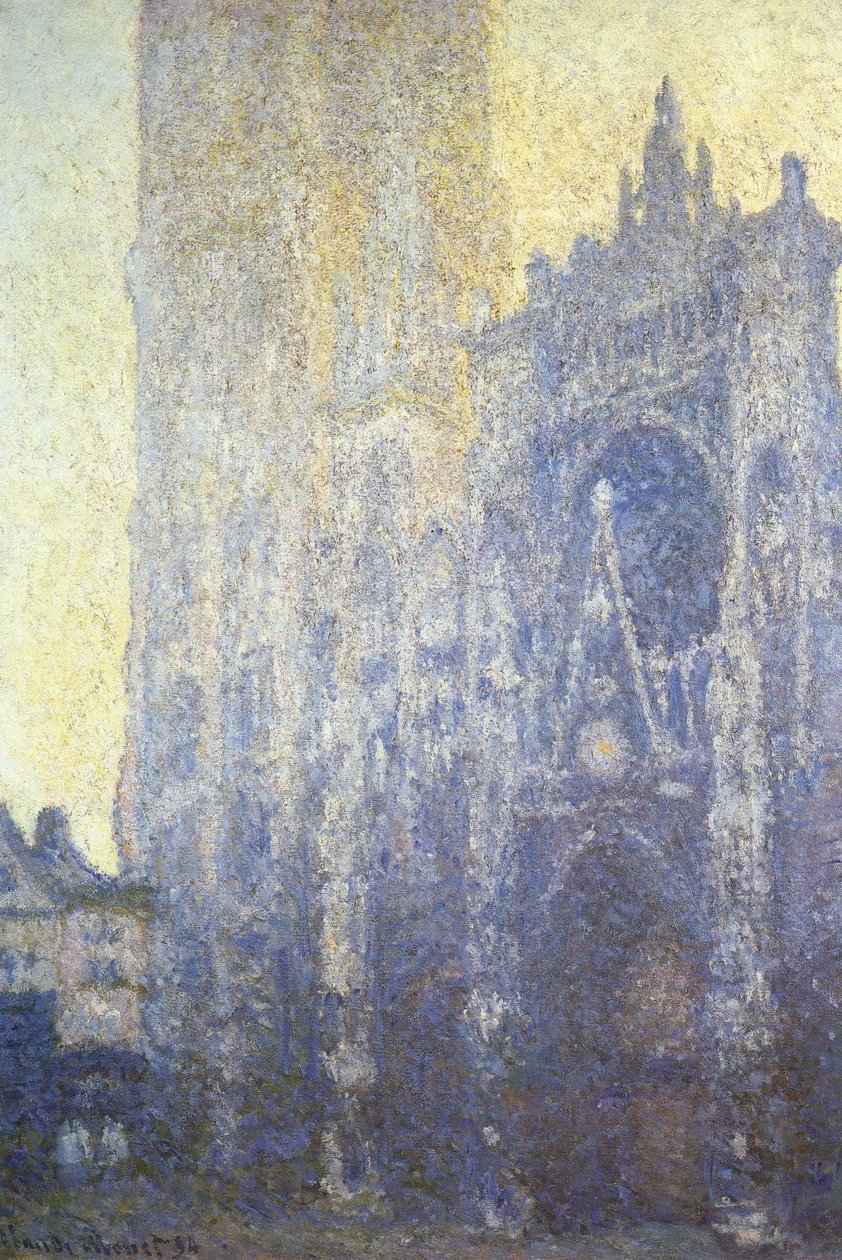 La Cathedrale de Rouen. Le Portail effet du matin tekijältä Claude Monet