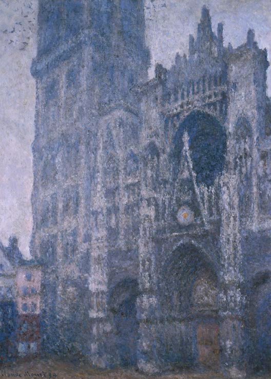 La Cathedrale de Rouen. Le Portail ja Albanen kiertue. Temps grisn tekijältä Claude Monet