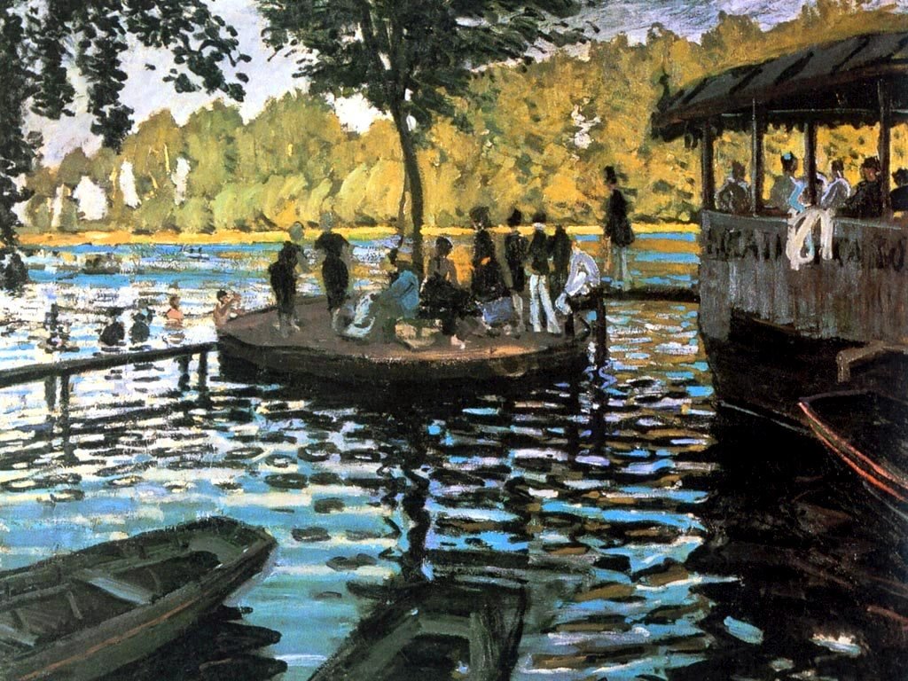 La Grenouilleren tekijältä Claude Monet