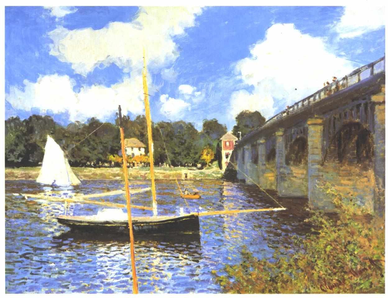 Le Pont rutier, Argenteuil tekijältä Claude Monet