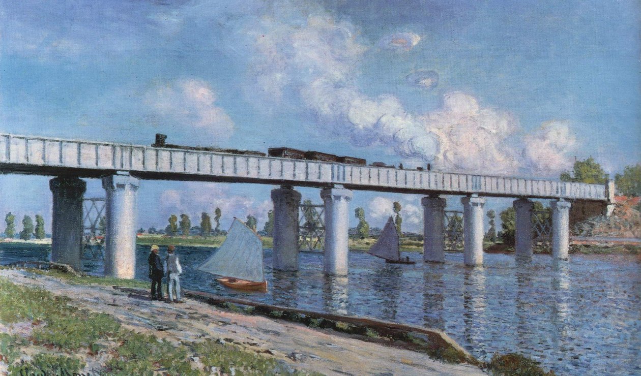  Argenteuilnin rautatiesilta tekijältä Claude Monet