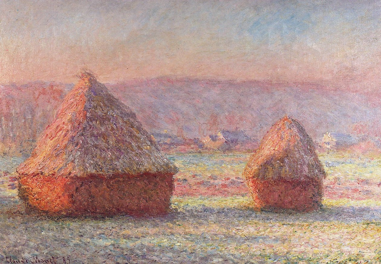 Valkoinen Frost. Sunrisen tekijältä Claude Monet