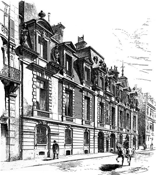 64 RUE DE LISBONNE Julkisivu - 1878 - Ernest ja Alice Horscheden koti. tekijältä Claude Monet