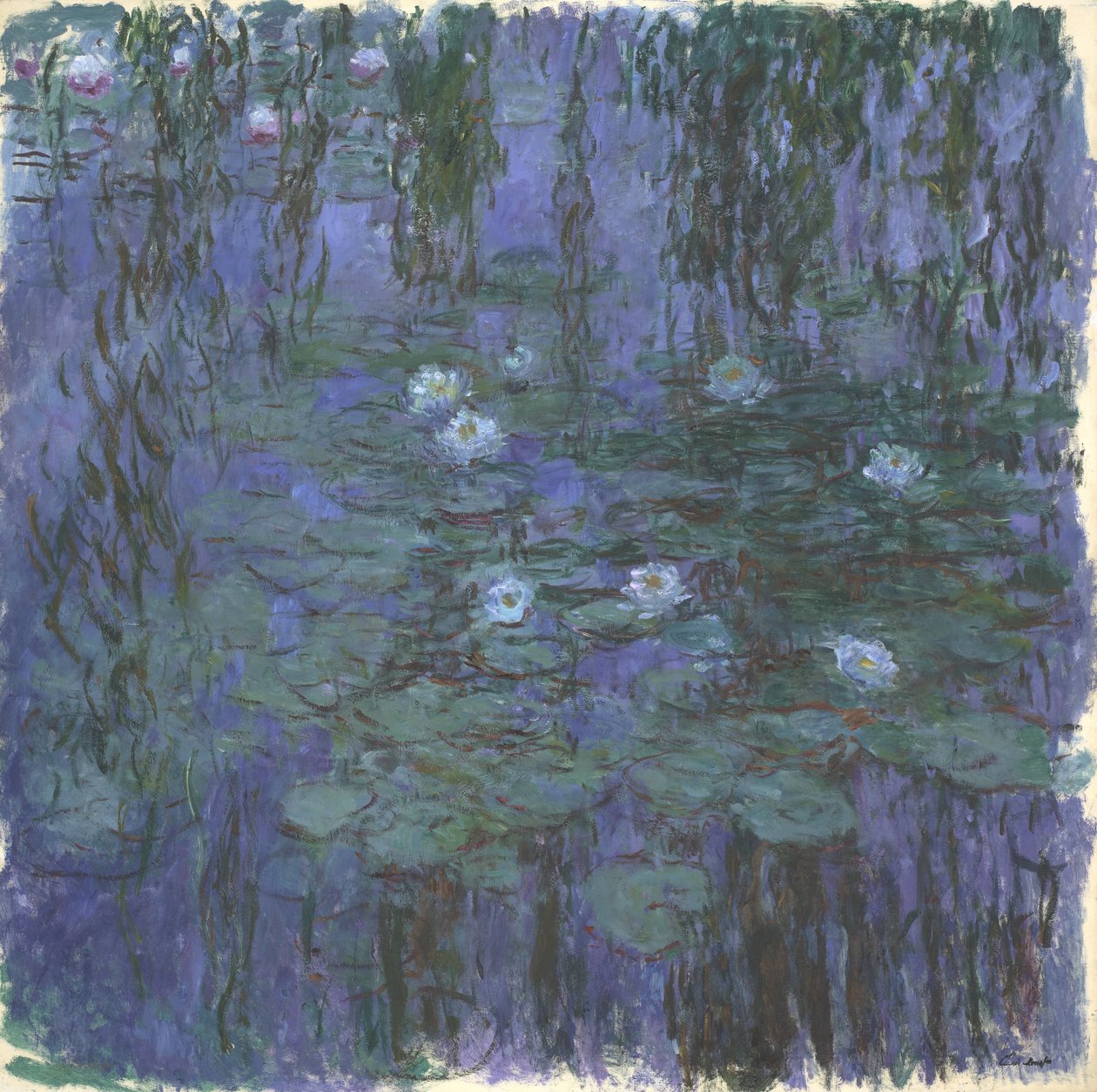 Siniset vesililjat tekijältä Claude Monet