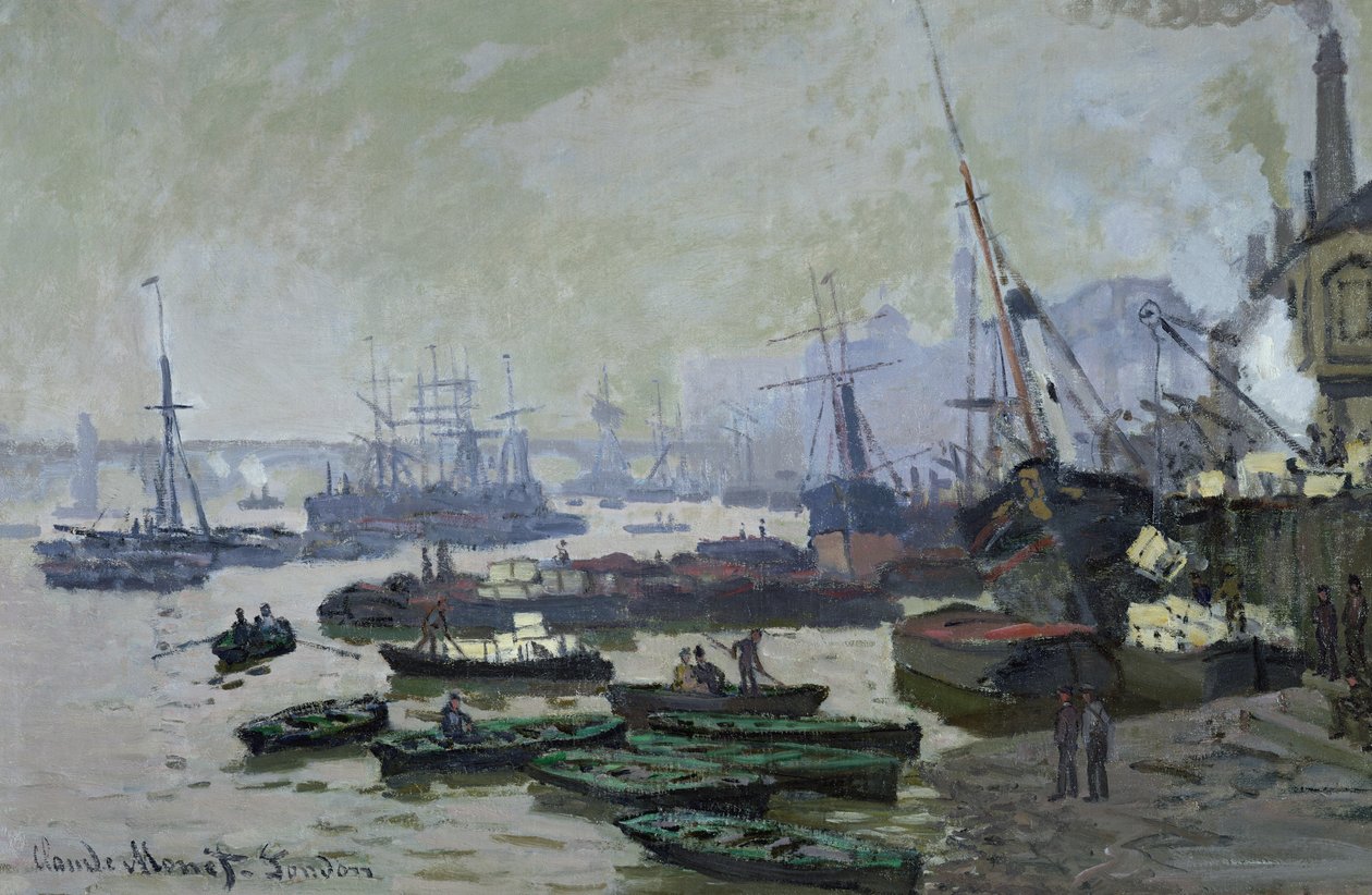Veneitä Lontoon altaassa, 1871 tekijältä Claude Monet