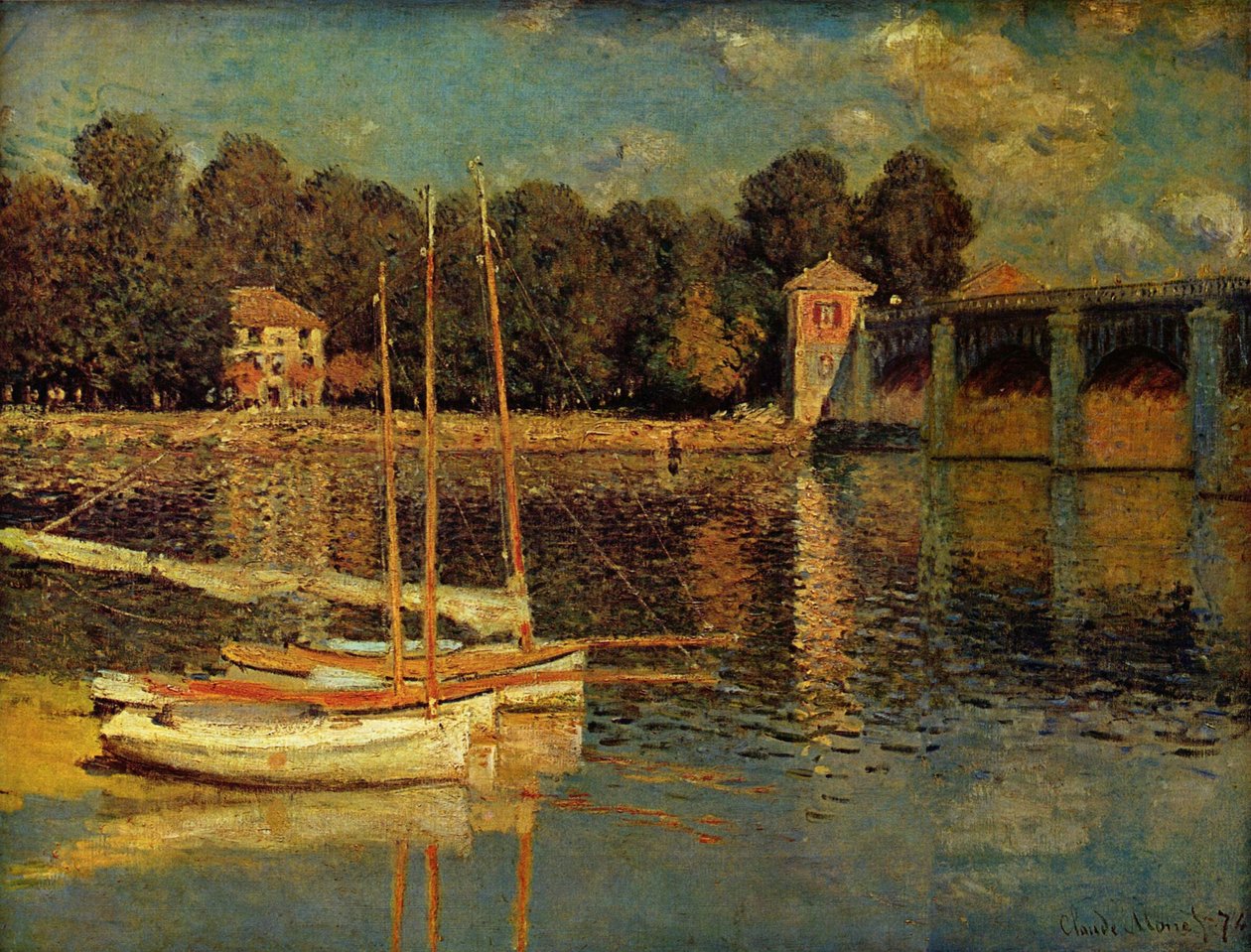 Brücke von Argenteuil tekijältä Claude Monet