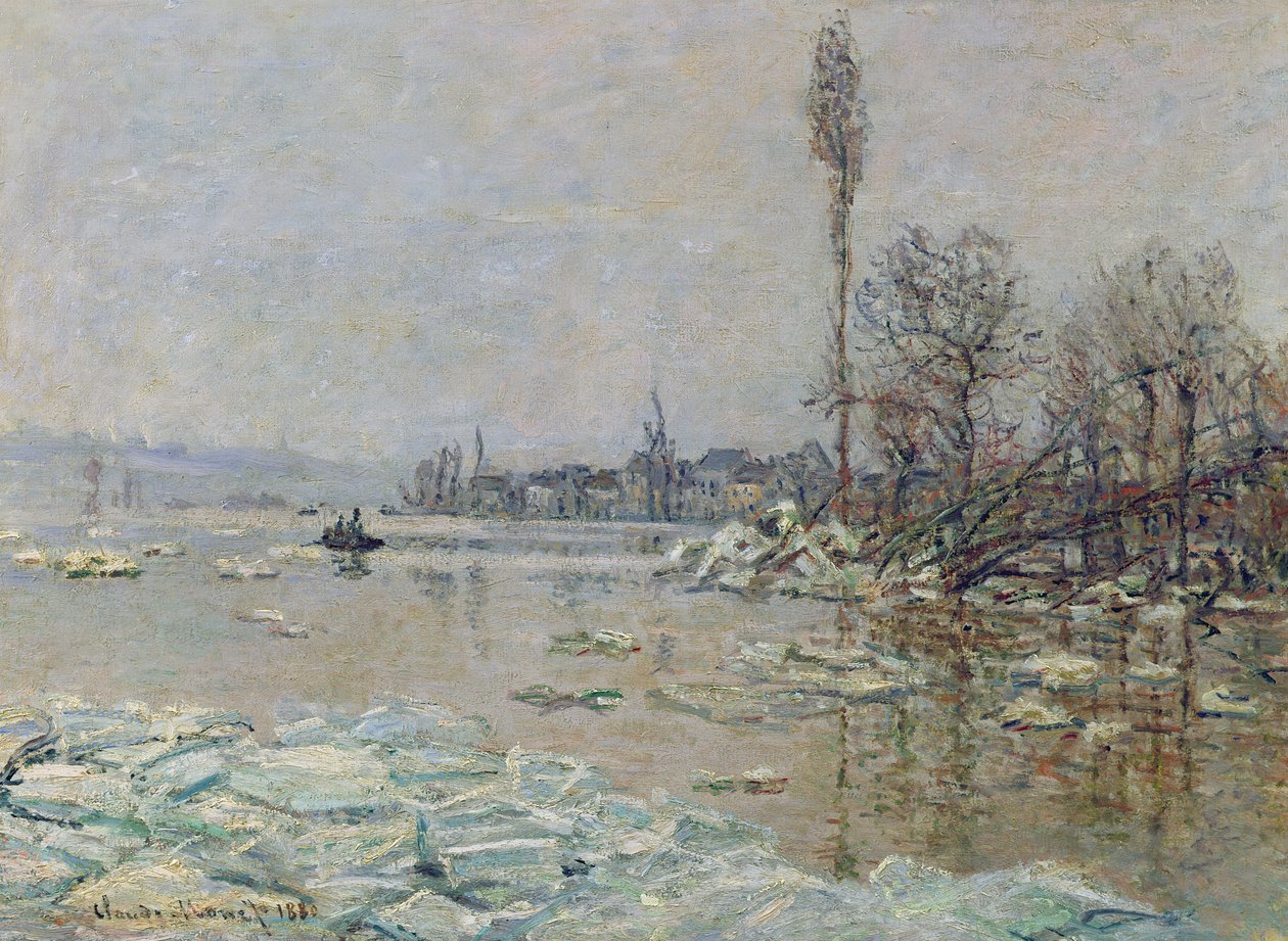 Breakup of Ice, 1880 tekijältä Claude Monet
