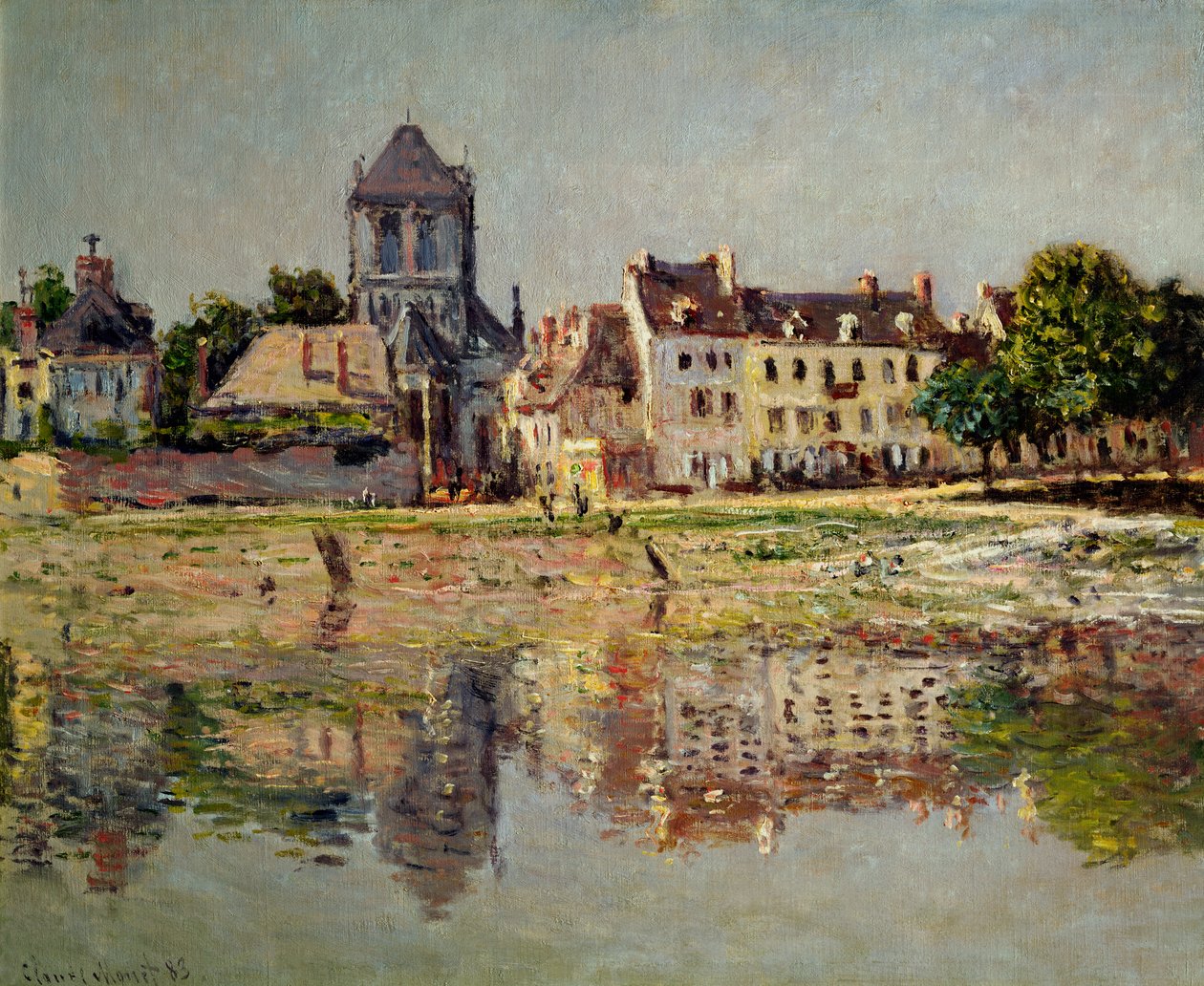 Joen rannalla Vernonissa, 1883 tekijältä Claude Monet