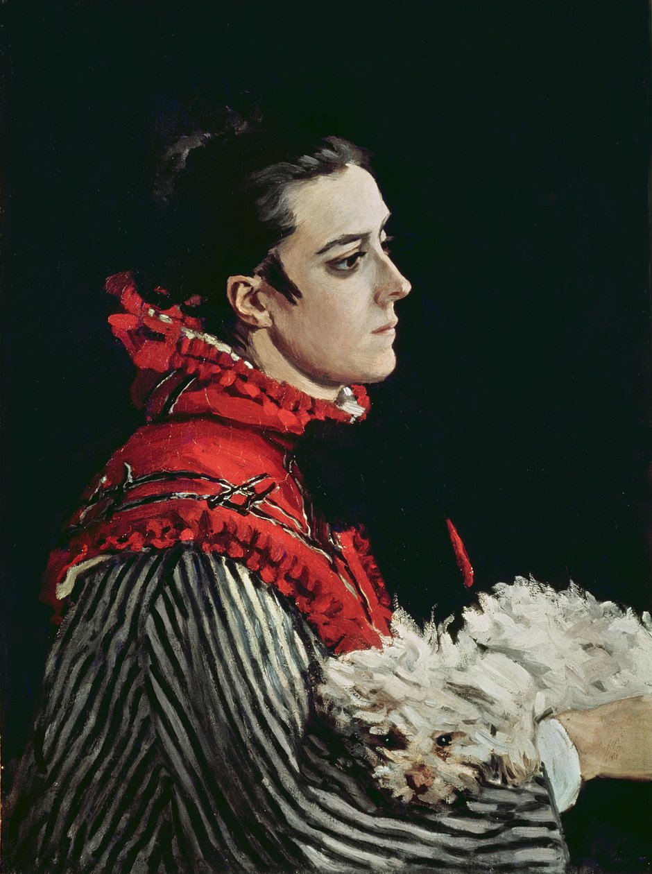 Camille Monet (1847-79) Red Cape, 1866 tekijältä Claude Monet