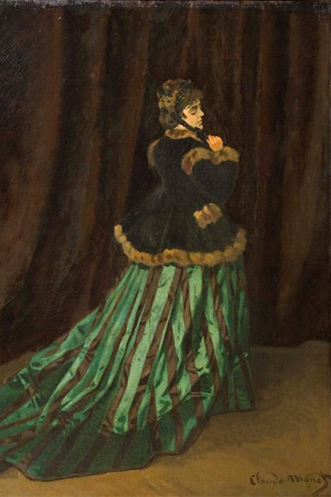 Camille, vihreä mekko tekijältä Claude Monet