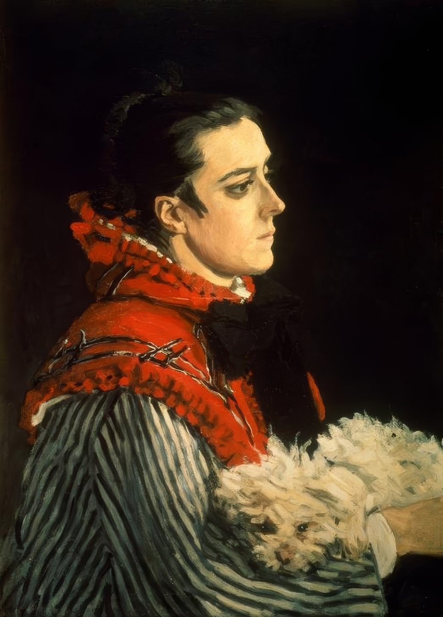 Camille au petit chien tekijältä Claude Monet