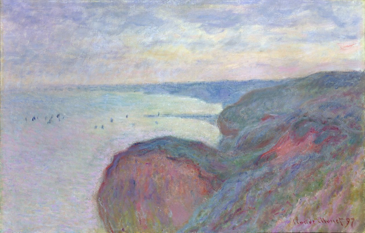 Kalliot lähellä Dieppeä, 1897 tekijältä Claude Monet