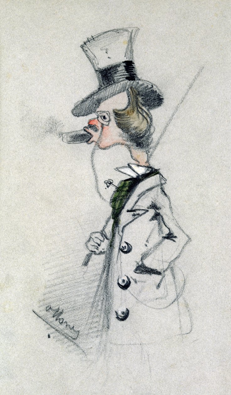 Dandy sikarilla, 1857 tekijältä Claude Monet
